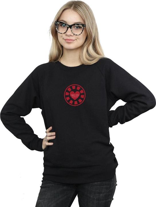 Image du produit Sweatshirt Womens/Ladies Avengers Endgame I Love You 3000 Tony Stark Heart (S)
