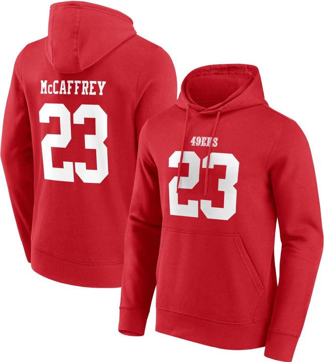 Actual product image Fanatics NFL San Francisco 49ers Hoody #23 Christian McCaffrey - L (L)