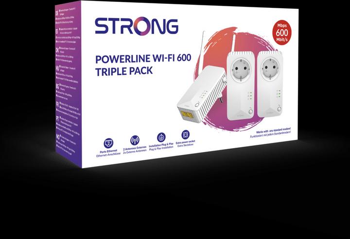 Produktbild Strong Powerline Wi-Fi 600 Triple-Pack (600 Mbit/s)