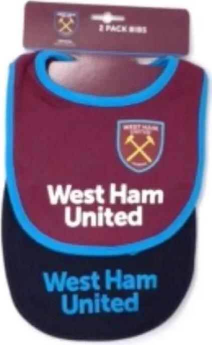 Immagine prodotto West Ham United FC Neonato Bavaglini Misura Confezione 2