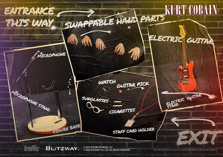 Produktbild Blitzway Kurt Cobain figurine 1/6 On Stage 31 cm