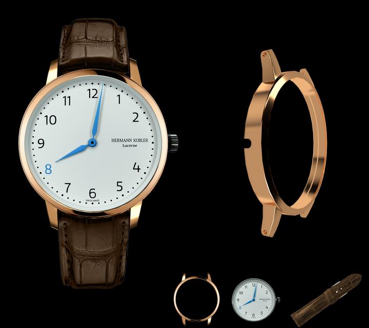 Hermann Kobler Lausanne W-RG-DBrA (40.50 mm)