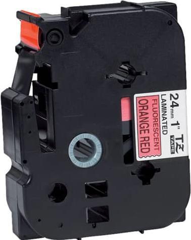 Actual product image Brother TZB51 24 Black ON Orange (2.40 cm, Orange, Black)