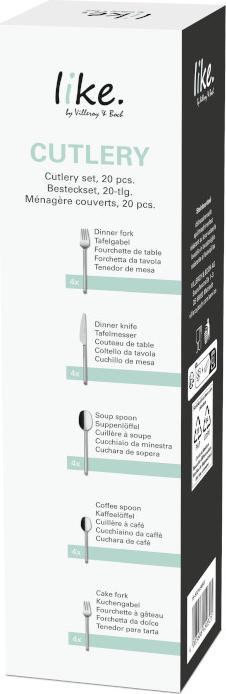 Immagine prodotto Like. by Villeroy & Boch Set di posate da 20 pezzi Come (20 Pezzo/i, Set di posate)