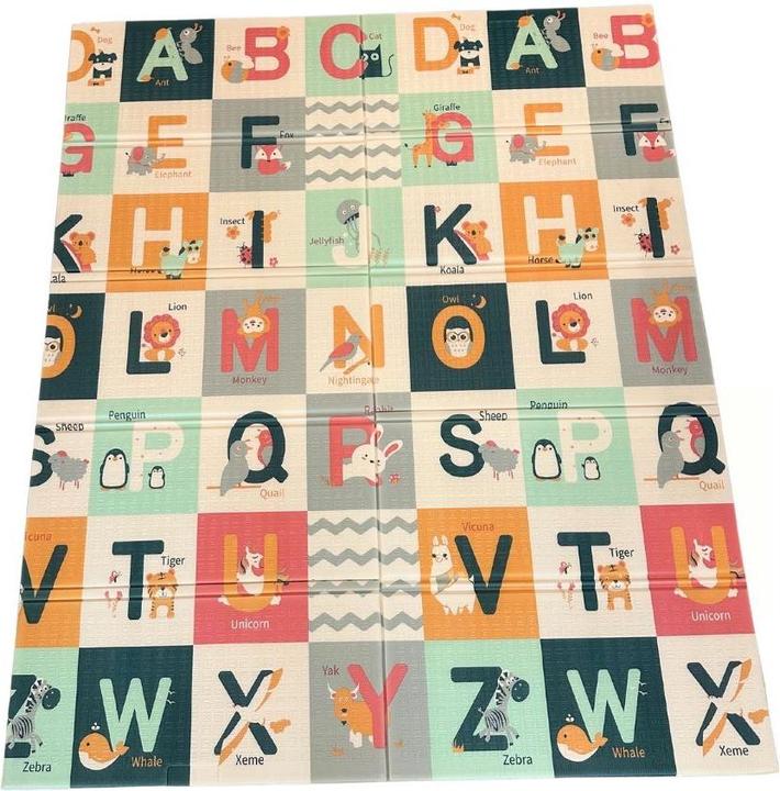 Image du produit Milkii tapis de jeu pliable ABC, 150 x 180 cm (150 x 180 cm)