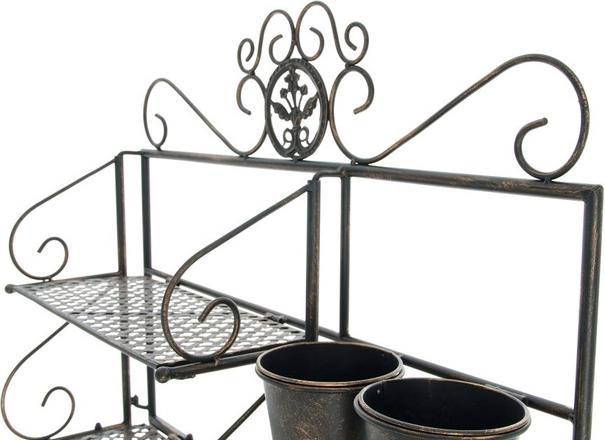 Swisshandel24 XL Plant Shelf Shine, bronze