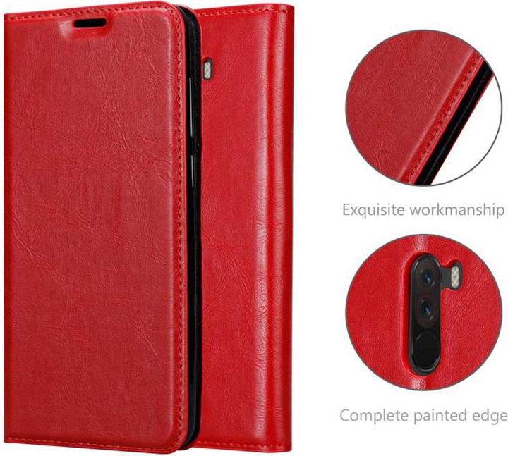 Actual product image Cadorabo Book Invisible Magnet Cover (Xiaomi Pocophone F1)