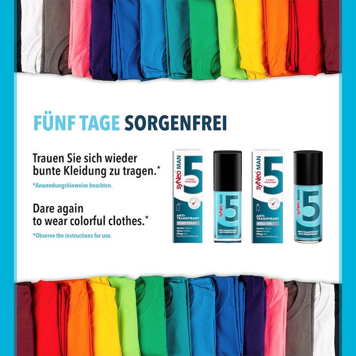 Produktbild syNeo 5 MAN Antitranspirant Roll-On (Roll-on, 50 ml)