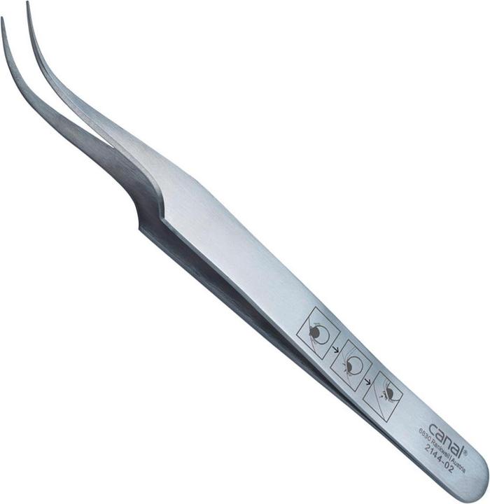 Actual product image Canal instrumente Tick tweezers curved