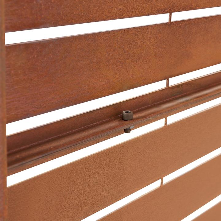 Produktbild Casa.Pro Trennwand Nodepp Cortenstahl 180x90 cm Edelrost (180 x 90 x 40 cm)