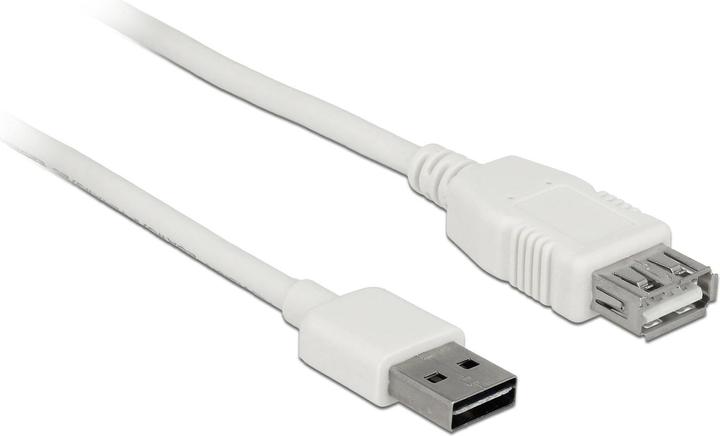 Delock Cavo di prolunga USB2.0 Easy, 5m, bianco (5 m, USB 2.0)