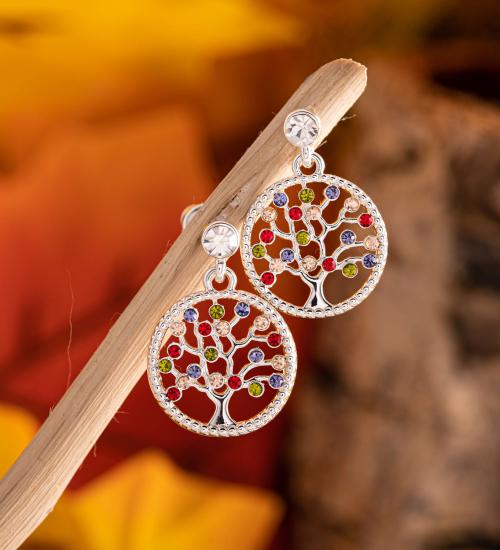 Actual product image Berk Tree of Life" earrings