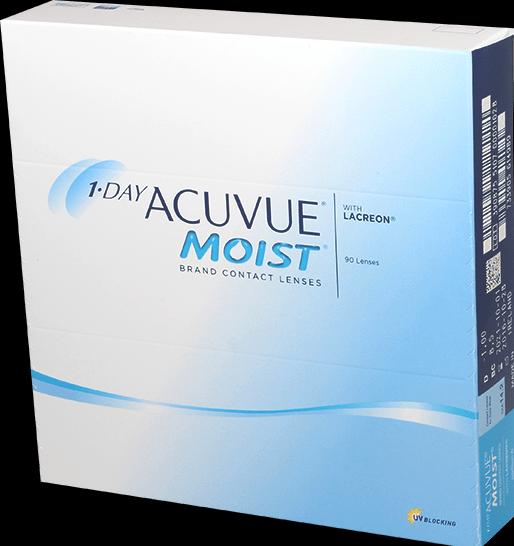 Produktbild Acuvue Moist (90 Stück, Tageslinse, Sphärisch)