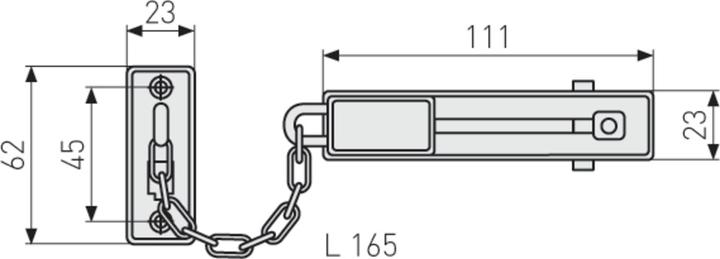 Actual product image Abus SK66 W B/DFNLI