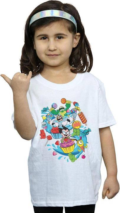 Actual product image Girls Teen Titans Go Candy Mania Cotton T-Shirt (152, 158)