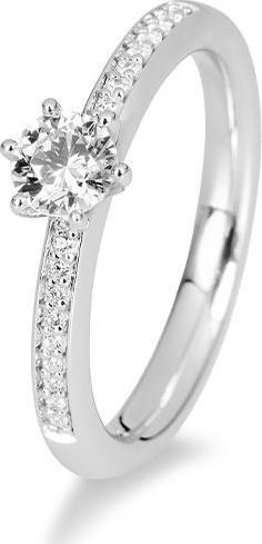 Immagine prodotto Breuning Anello di fidanzamento con pavé (53, 585/14 K Oro)