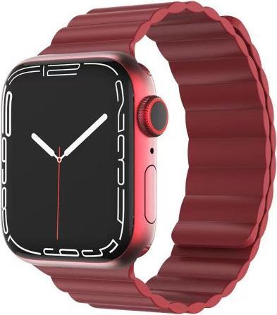 Actual product image Cover-Discount Apple Watch 42 / 44mm - leather strap with magnetic loop black (44 mm, 42 mm, Silicone, Faux leather)