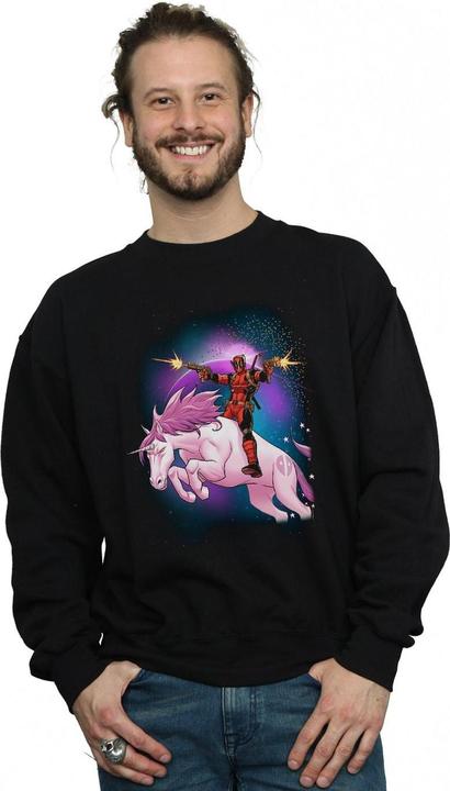 Image du produit - Sweat DEADPOOL SPACE UNICORN BOYFRIEND FIT - Homme (L)