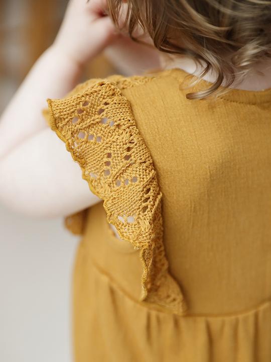 Actual product image Vertbaudet Mädchen Baby Overall mit gehäkeltem Oberteil (80)