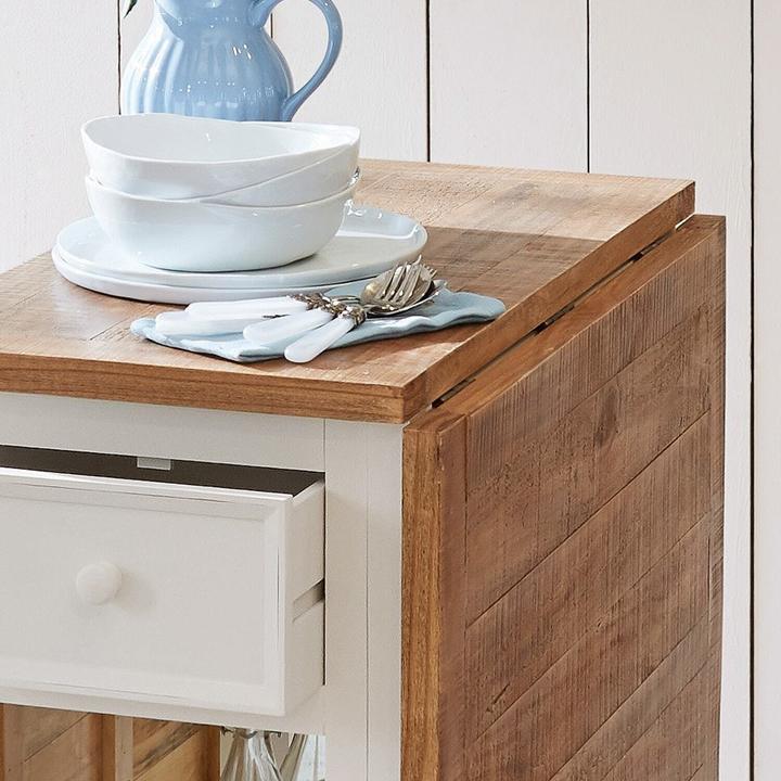 Immagine prodotto Loberon Tavolo Dale bianco antico/marrone (160 x 78 x 80 cm)