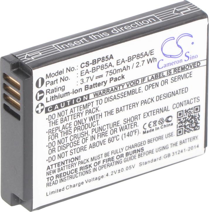Actual product image Samsung Akku BP-85A, BP85A, PL210, SH100, WB210 (Camera battery)