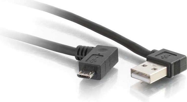 Actual product image C2G USB 2.0 A Right Angle to Micro-USB B (2 m, USB 2.0)