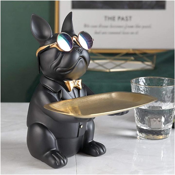 Image du produit JTI Bouledogue avec plateau - Statue