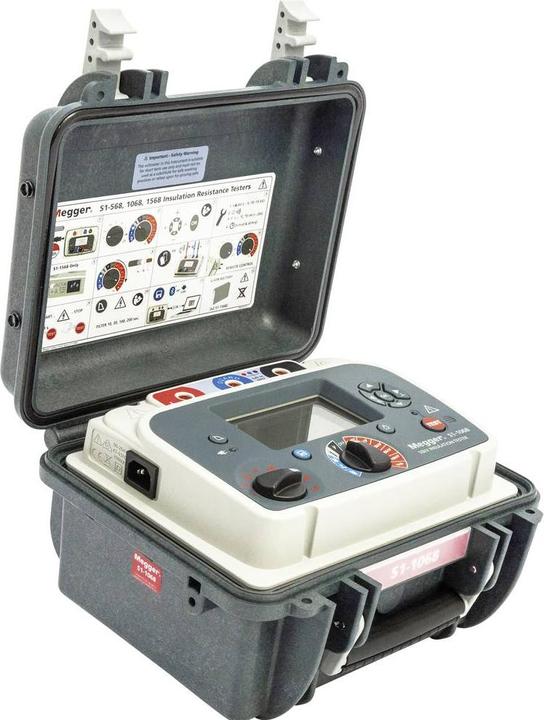 Image du produit Megger S1-1068 Testeur d'isolement DC 250 V, 500 V, 1000 V, 2500 V, 5000 V