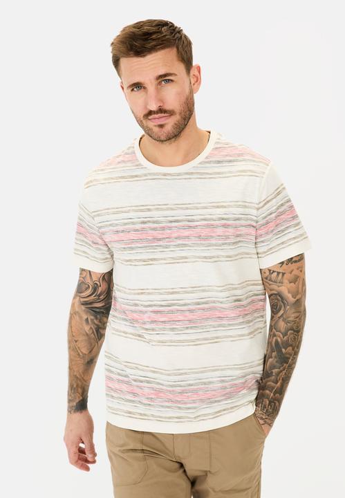 Image du produit Camel Active T-Shirt mit Streifenmuster aus Baumwolle (XXL)