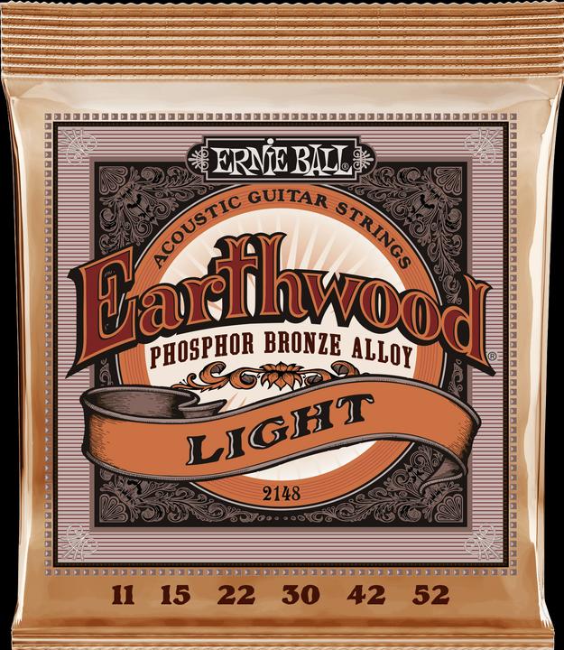 Ernie Ball Earthwood Light Phosphor Bronze (.011-.052) (6 x, Gitarre, 0.52")