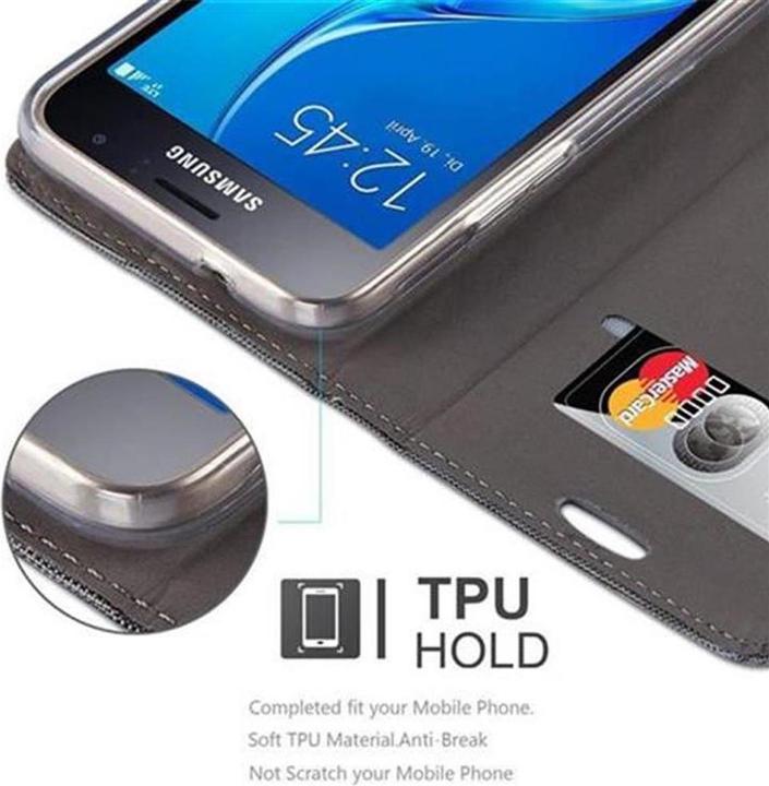 Actual product image Cadorabo Book Jeans Optics Cover (Samsung Galaxy J1 (2016))