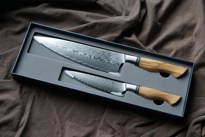 Ryda Knives - Messerset 2-tlg. ST650 braun