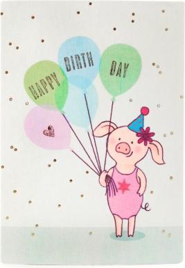 Produktbild Good Old Friends Saubande Postkarte Ballons von