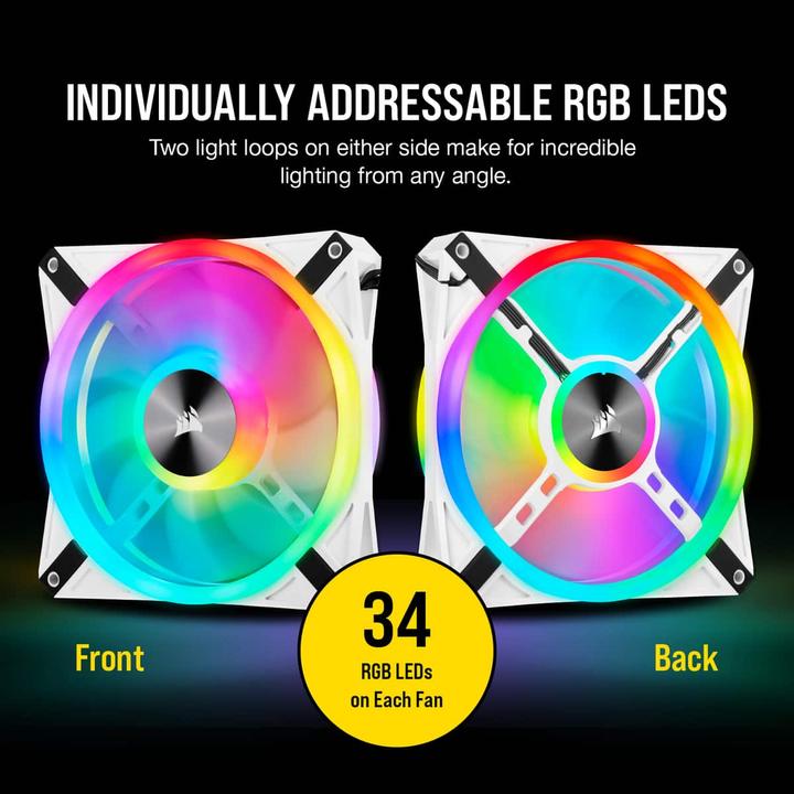 Actual product image Corsair iCUE QL140 RGB (140 mm, 2 x)