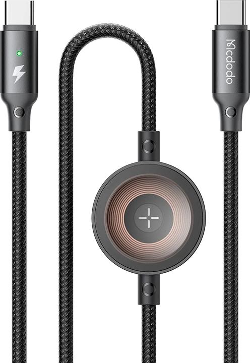 Produktbild Mcdodo 2 in 1 Set USB-C auf USB-C Ladekabel & Wireless Ladegerät für Apple Watch (1.50 m, USB 3.2 Gen 1)