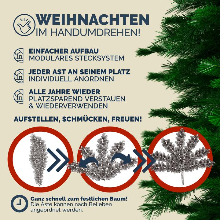 Actual product image Casaria Christmas tree (140 cm)