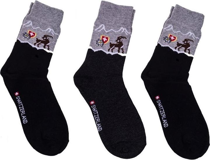 Produktbild TopSpirit Socken "Steinbock" (3er Pack, 34, 35, 36, 37, 38)