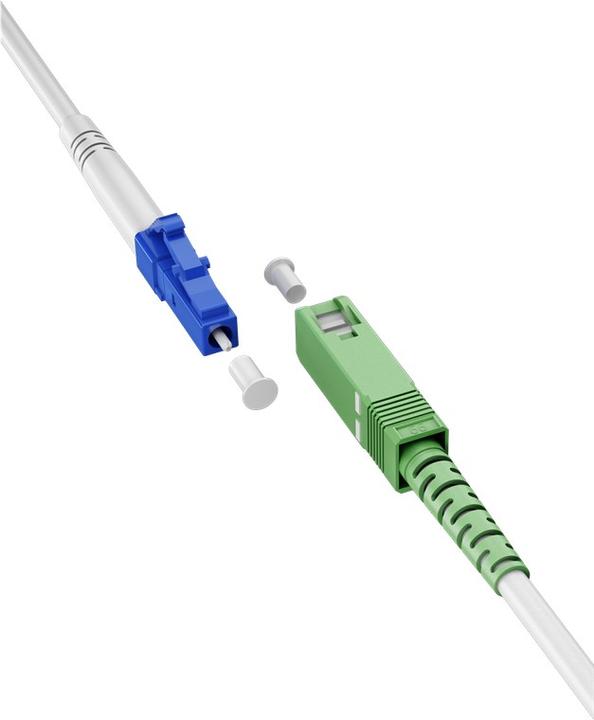 Productafbeelding Goobay Glasvezelkabel FTTH, singlemode OS2 Wit, wit Simplex, 5 m (S/UTP, CAT6, 5 m)