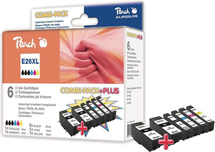 Immagine prodotto Peach 26XL Multipack (M, C, Y, PBK, FC)