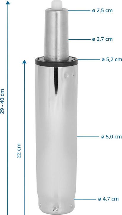 Actual product image Hjh Office Gas spring chrome