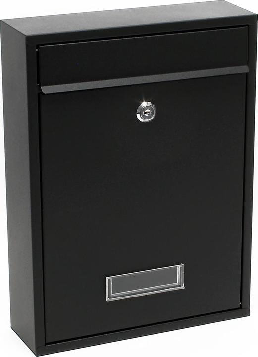 Wiltec Briefkasten V10 Postkasten Namensschild 2 Schlüssel Stahl