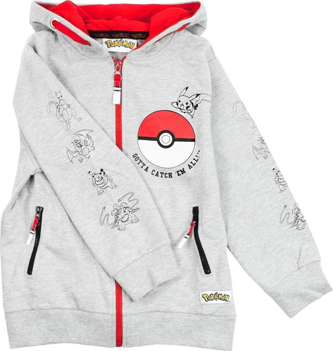 Produktbild Pokémon Gotta Catch Em All Hoodie mit durchgehendem Reissverschluss Jungen (140)
