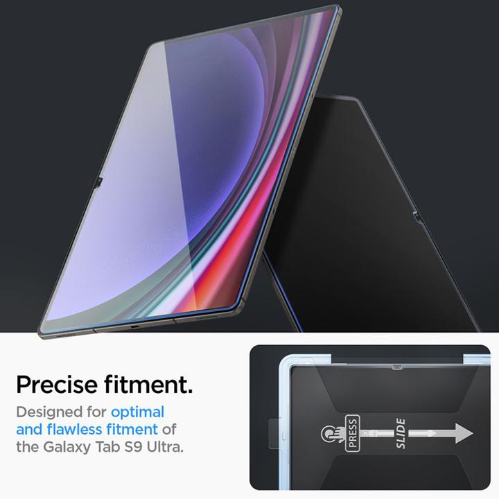 Produktbild Spigen Glas.TR Sam Tab S9 Ultra 14.6" X910/X916B "EZ FIT" szkło hartowane AGL06998 (1 Stück, Galaxy Tab S9 Ultra)