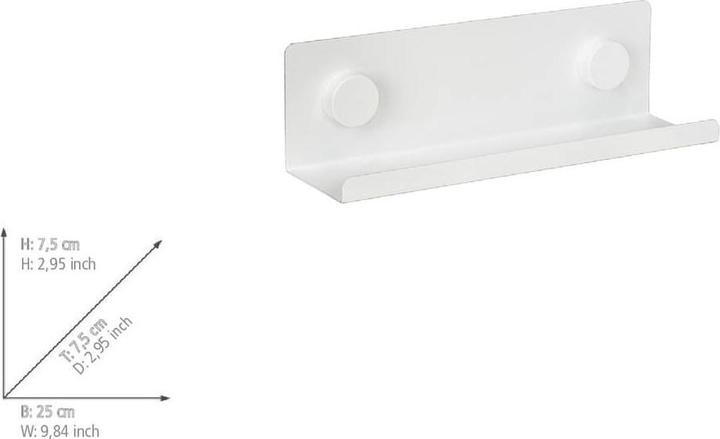 Image du produit Wenko Étagère à épices Jill blanc