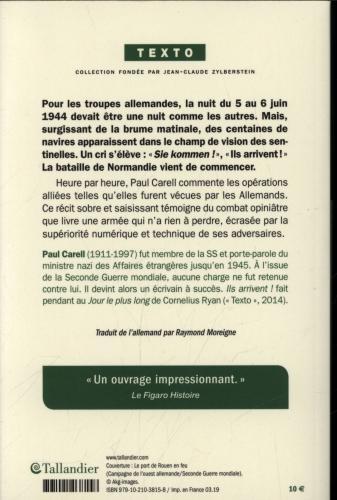 Actual product image Ils arrivent! : le débarquement vécu du côté allemand (French, Carell Paul, 2019)