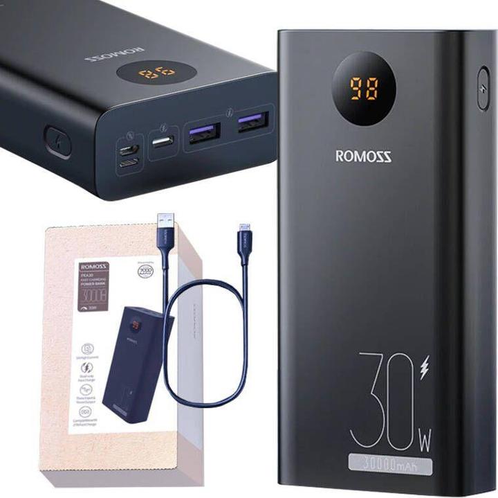 Produktbild Romoss Powerbank PEA30 30000mAh (black) (30000 mAh, 30 W, 30000 Wh)