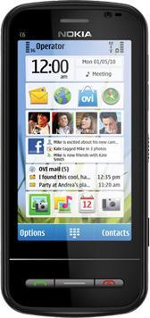 Nokia C6-00 - QWERTZ - Black (200 GB, 3.20", 5 Mpx, 3G)