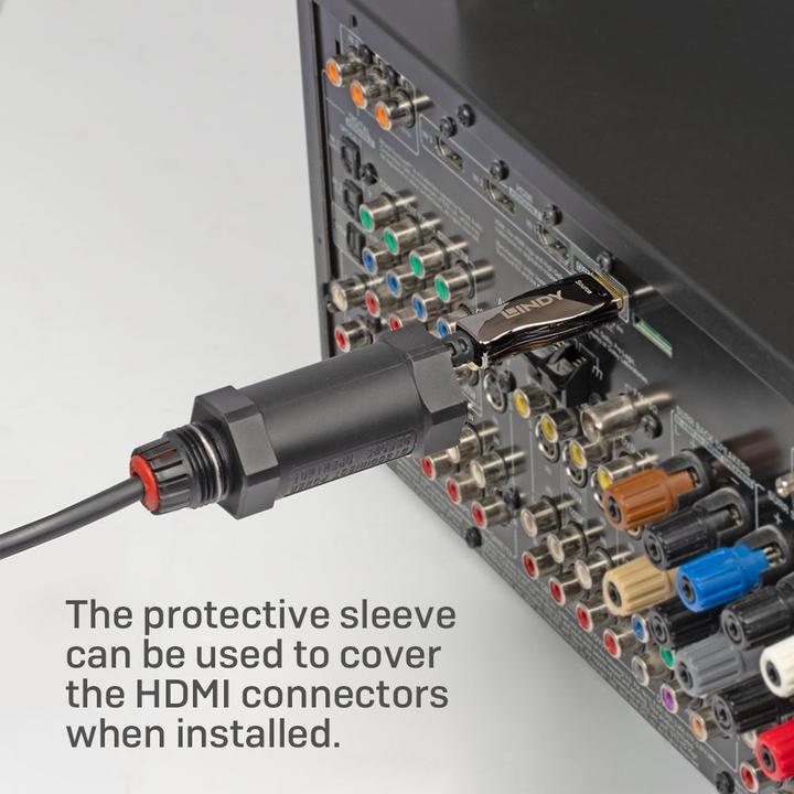 Productafbeelding Lindy 10 m gepantserde glasvezel hybride HDMI 8K60 kabel (10 m, HDMI)
