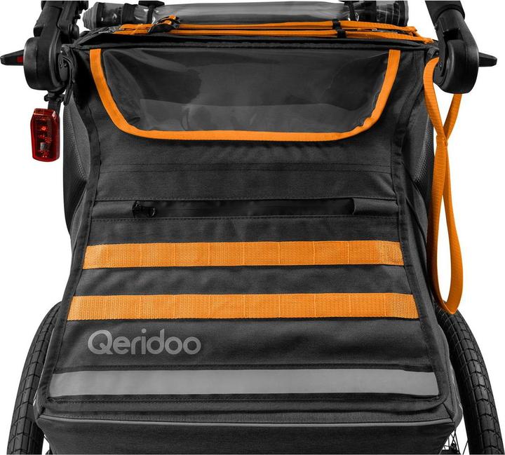 Actual product image Qeridoo Kidgoo 2 FIDLOCK Edition child bike trailer orange