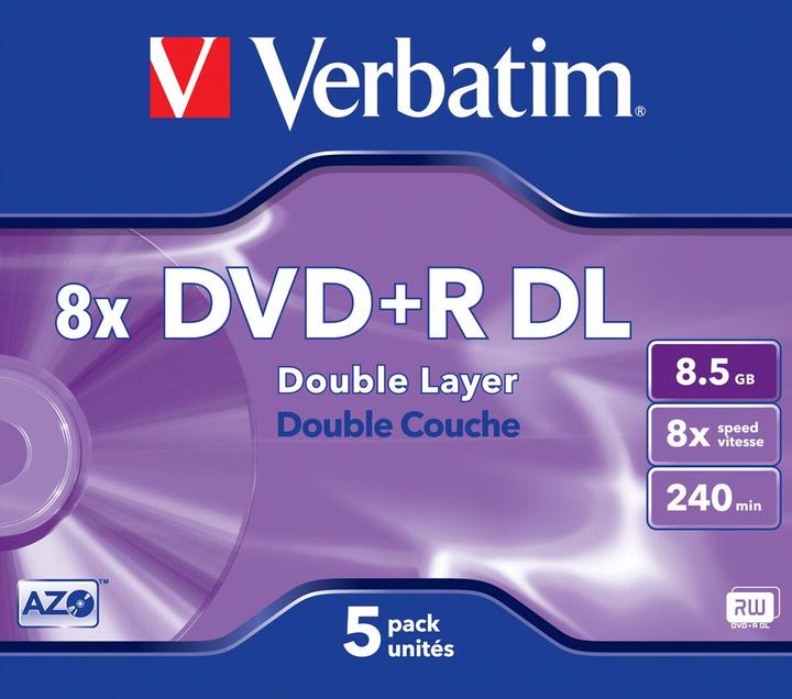 Actual product image Verbatim Dvd+R dl (5 x)